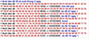 thong ke dàn đề 36 số khung 3 ngày 1